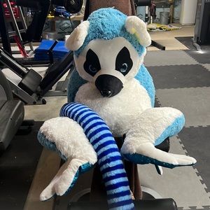 Giant blue plush lemur